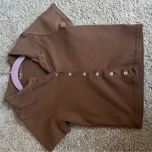 small fitted collared t shirt